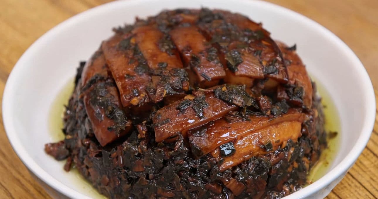 現代改良版梅菜扣肉：「高蛋白緩釋」的養生典範，噴香好吃不油炸！